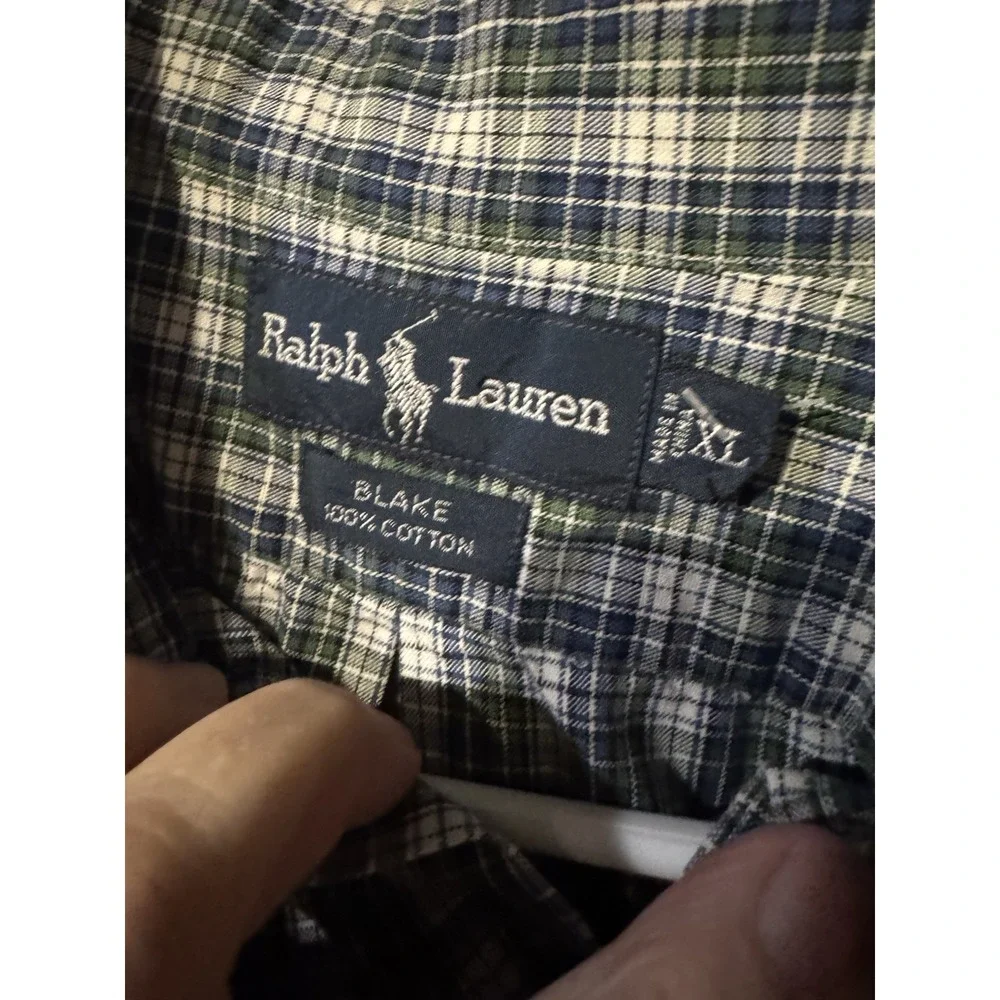 Polo Ralph Lauren XL Plaid Blake Short Sleeve Button Down (Z1)